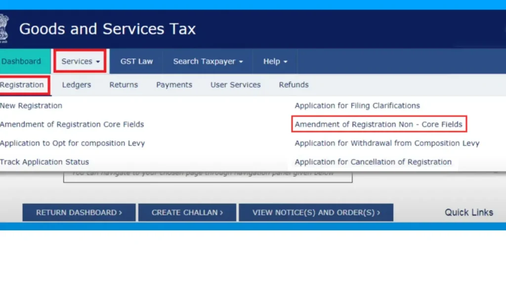 How to Change Email ID in GST Portal step2